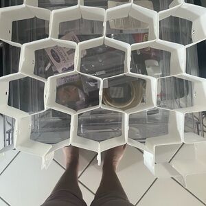 White Honeycomb Drawer Organizer